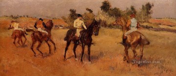 cuatro jinetes Edgar Degas Pinturas al óleo